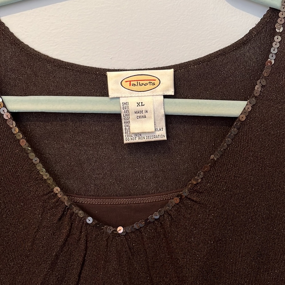 Talbots sequin sweater - Picture 2 of 3